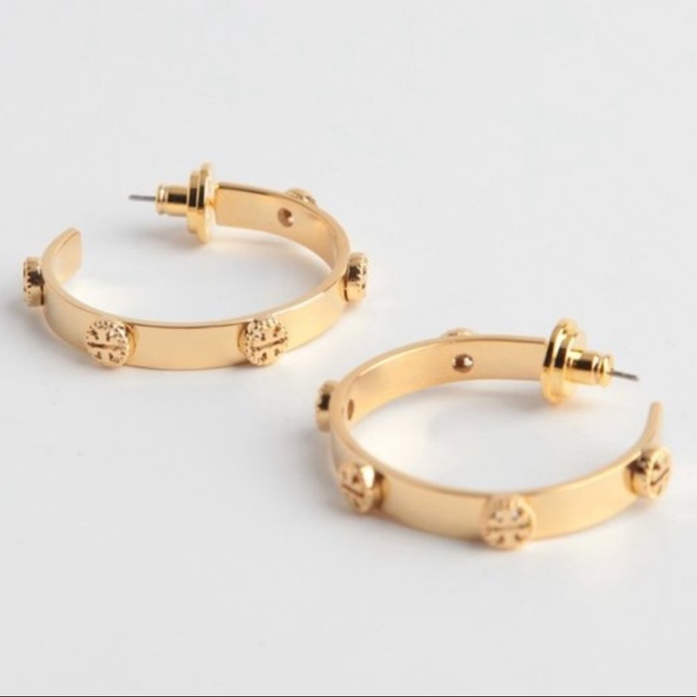 Tory Burch Hoop Earrings - Picture 2 of 5